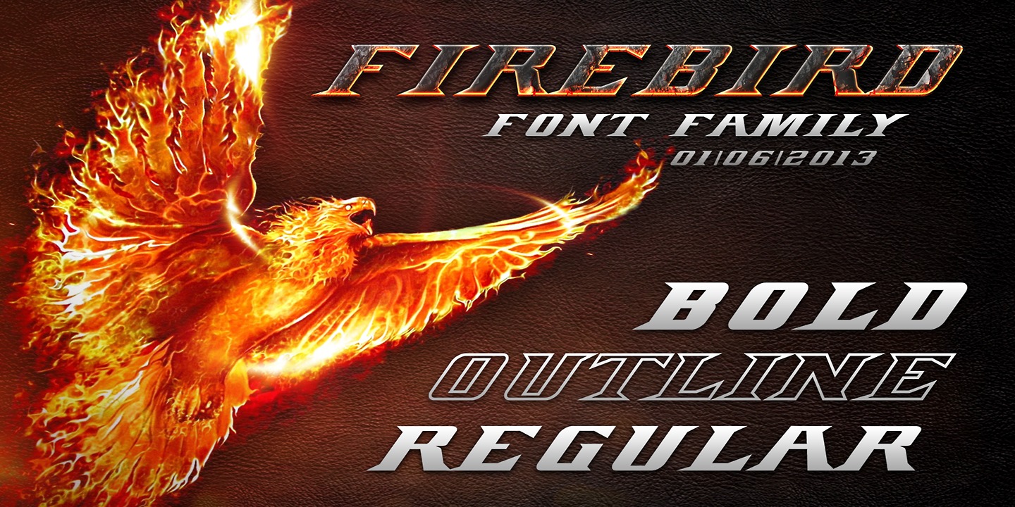 Ejemplo de fuente Firebird Outline